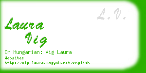 laura vig business card